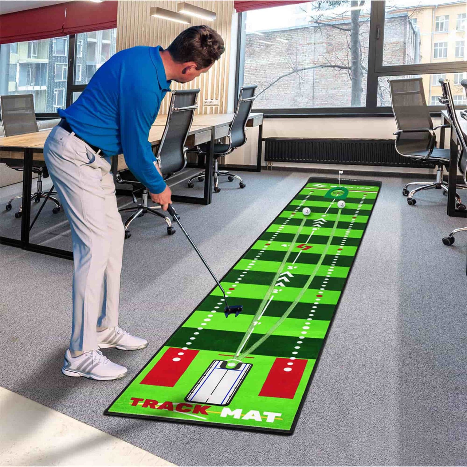 Saplize TL03 Adjustable Slope Golf Putting Mat
