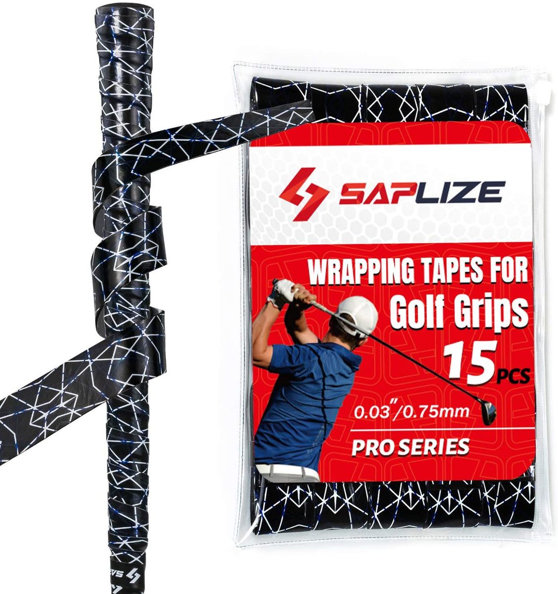 15 Pack Long Life Wrapping Tapes Golf Grips, Super Antislip Golf Grip