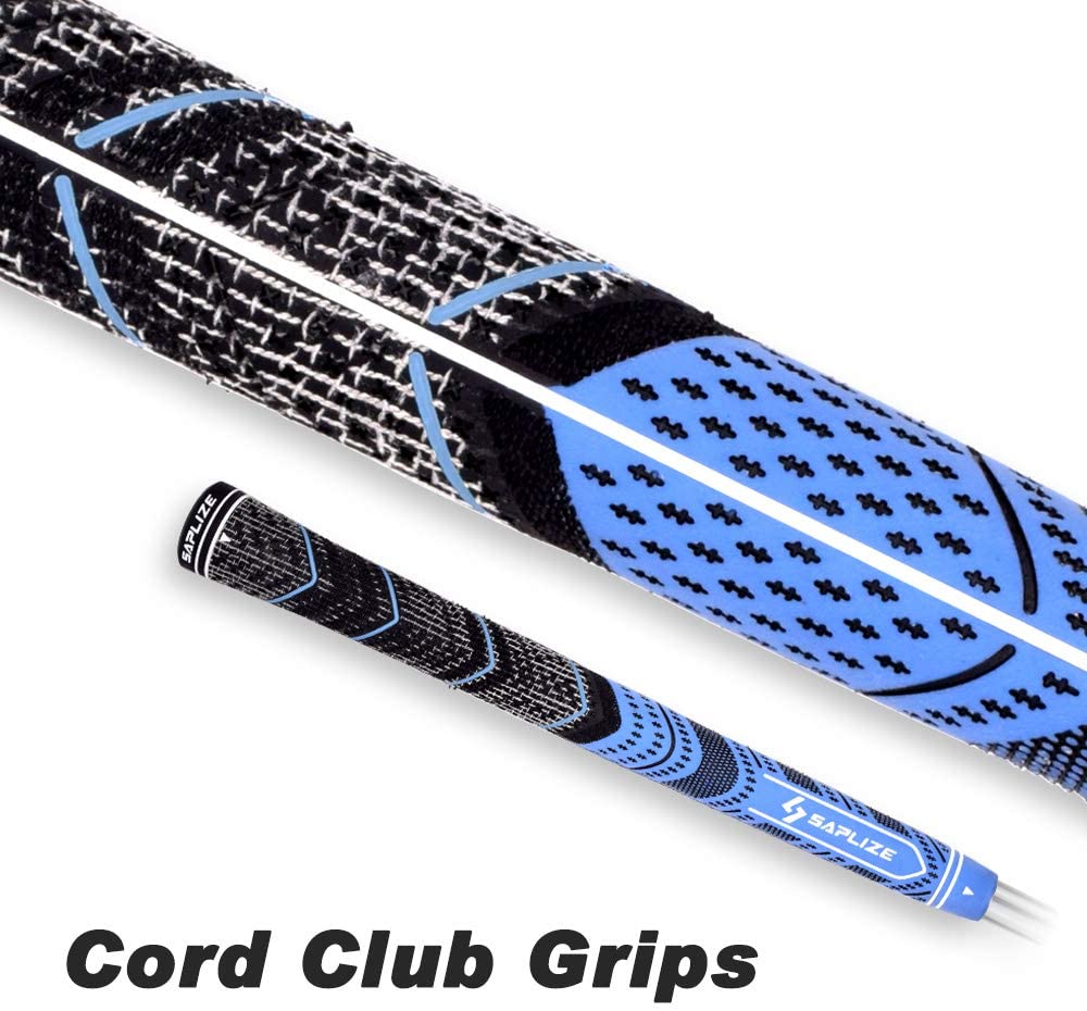 CL04 Corded Rubber Golf Grips 13 pcs Pack with Solvent Kit