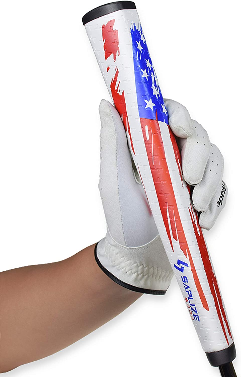 American Flag Golf Grips-USA Flag Golf Putting Grips, Pistol Shape Anti-Slip Pattern
