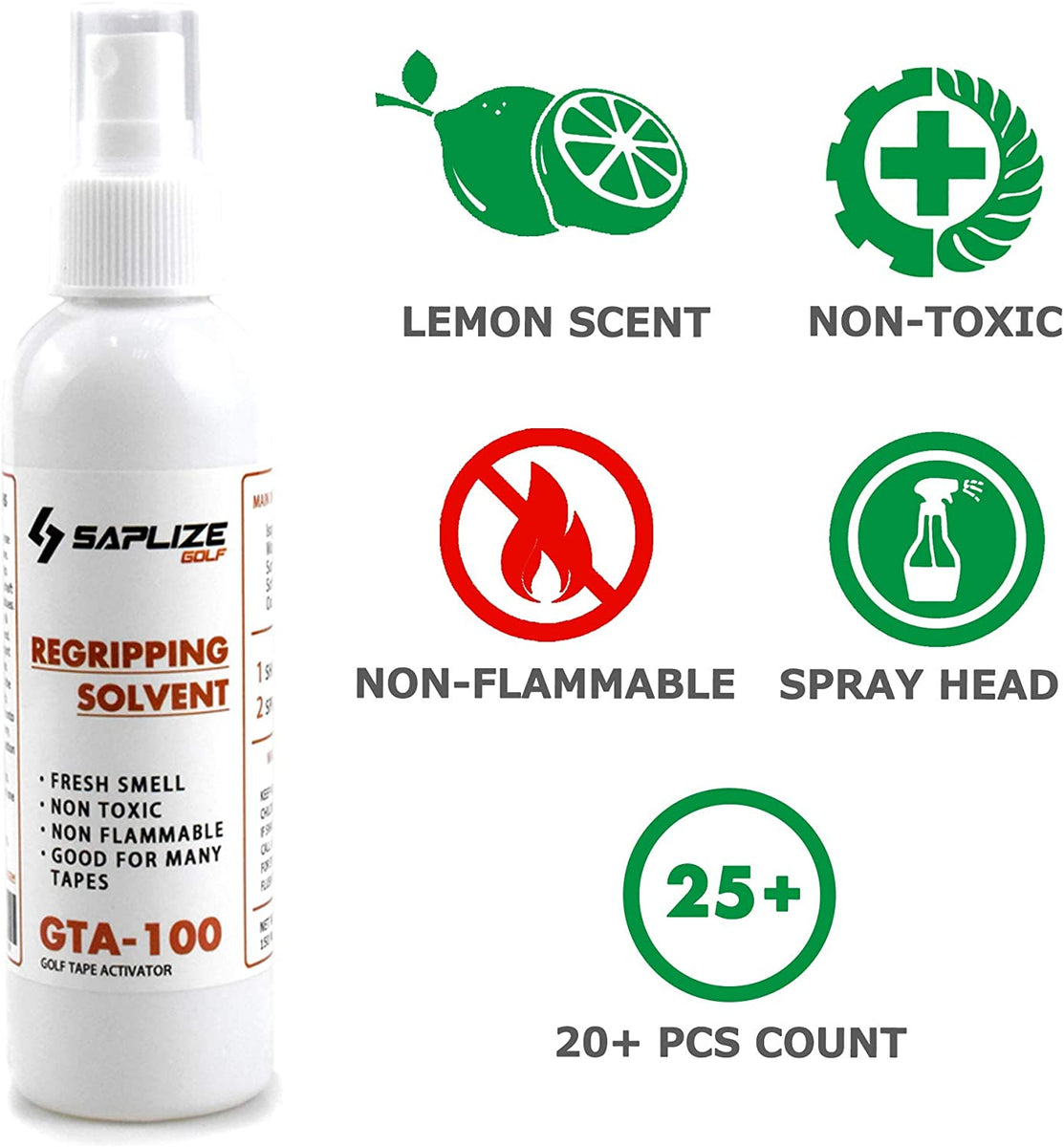 Golf Solvents Kit for Regripping Golf Clubs SAPLIZE GOLF