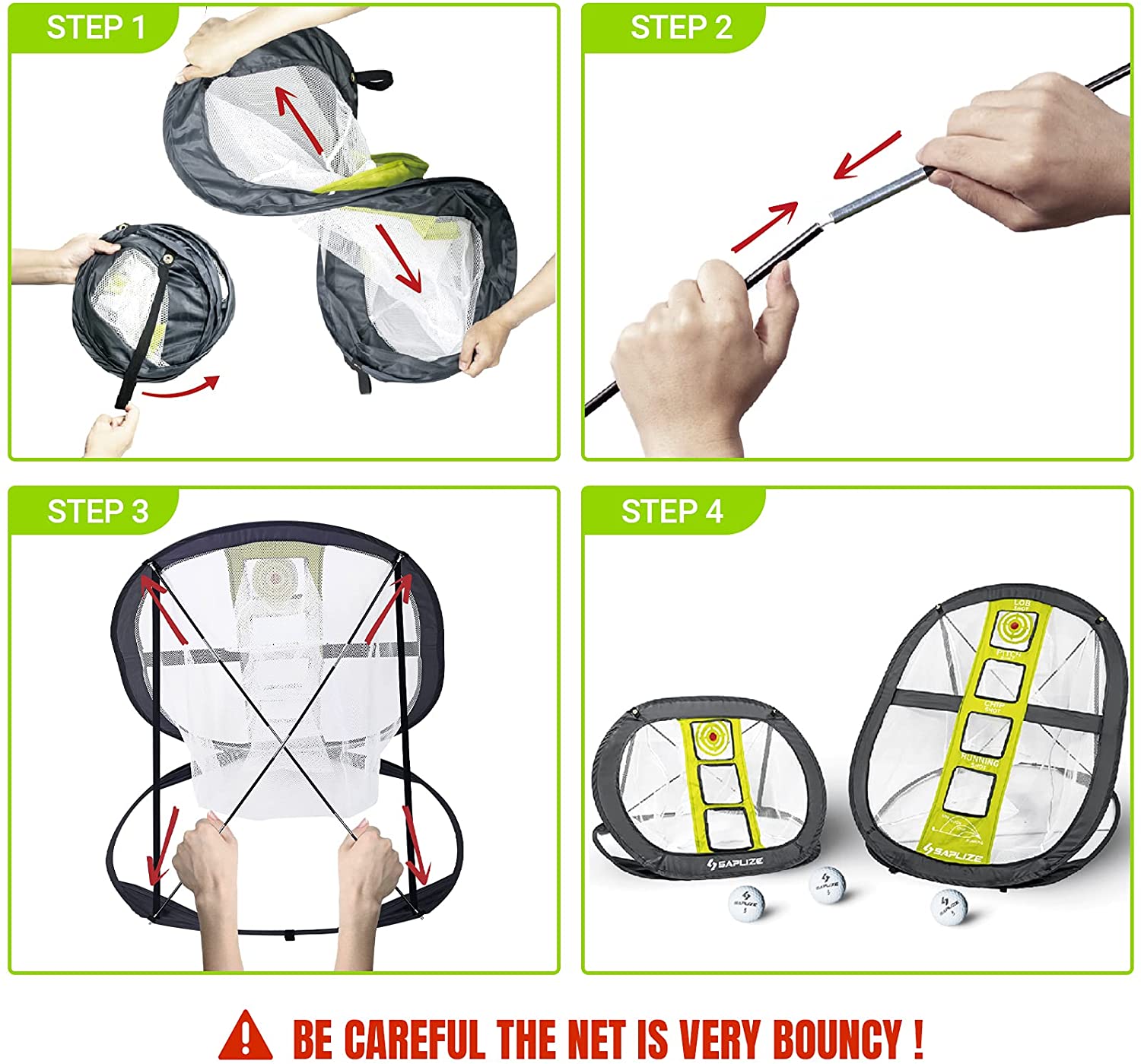 X-Shaped Golfing Target Net Golf Chipping Net