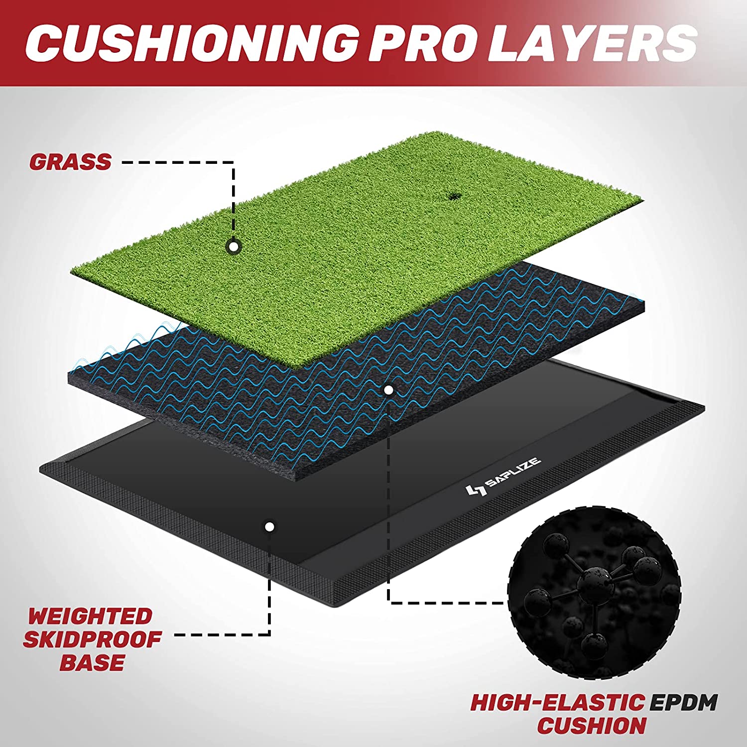 Golf Mat, Two Size Options (13" x 23", 12" x 24"Available)