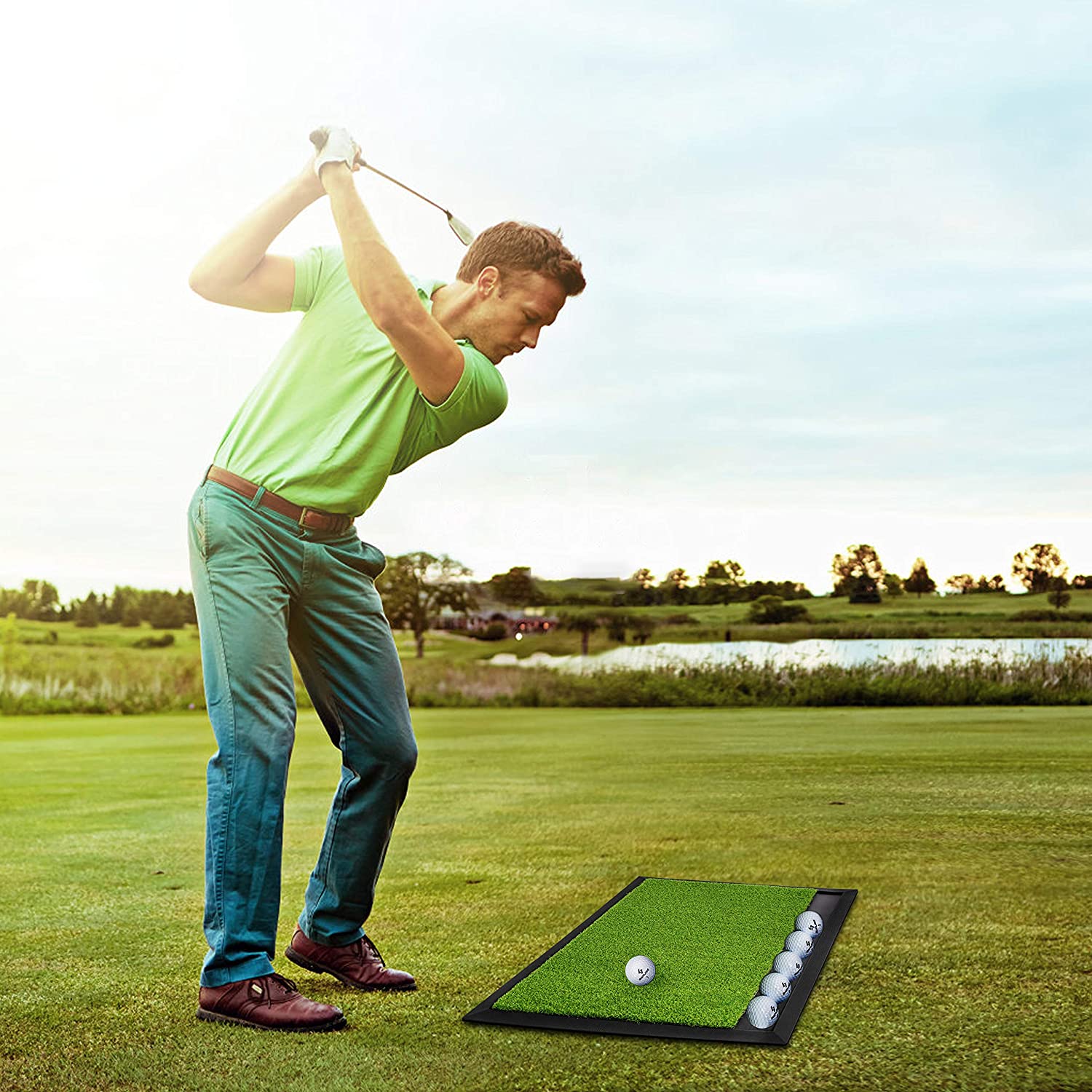 Golf Mat, Two Size Options (13" x 23", 12" x 24"Available)