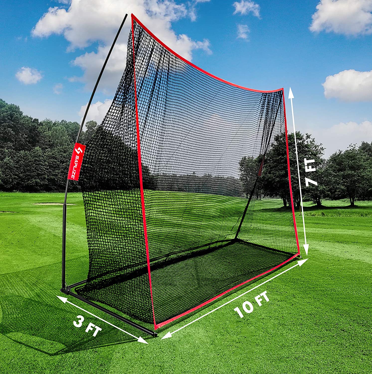 20% OFF SAPLIZE Golf Net with Hitting Mat, High Impact Golf Hitting Net