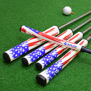 American Flag Golf Grips-USA Flag Golf Putting Grips, Pistol Shape Anti-Slip Pattern