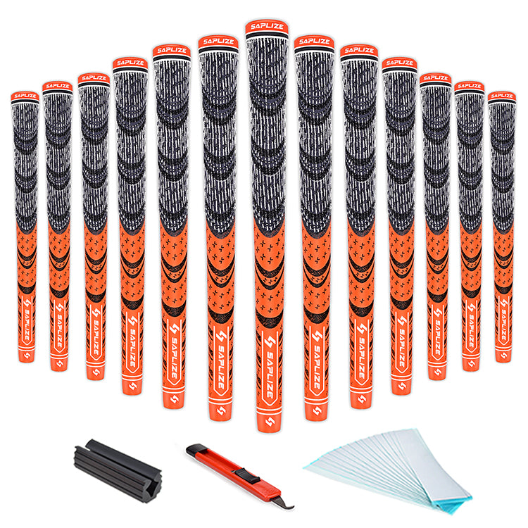 CL03 Corded Rubber Golf Grips 13 pcs Pack with Solvent Kit
