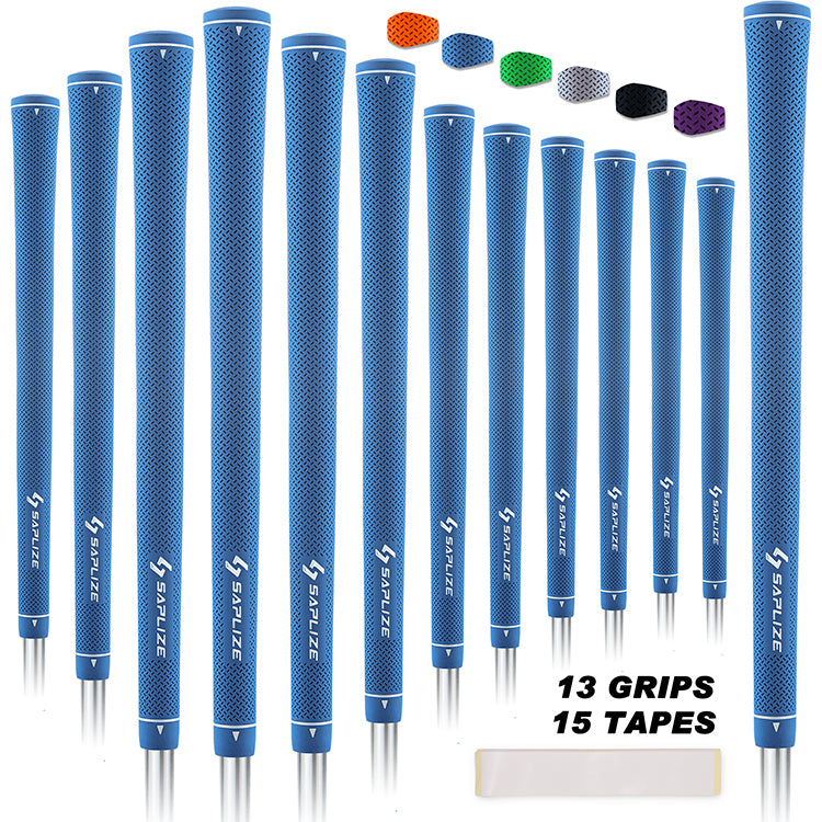 CC02 Rubber Golf Grips 13 pcs Pack with Solvent/Tape Kit